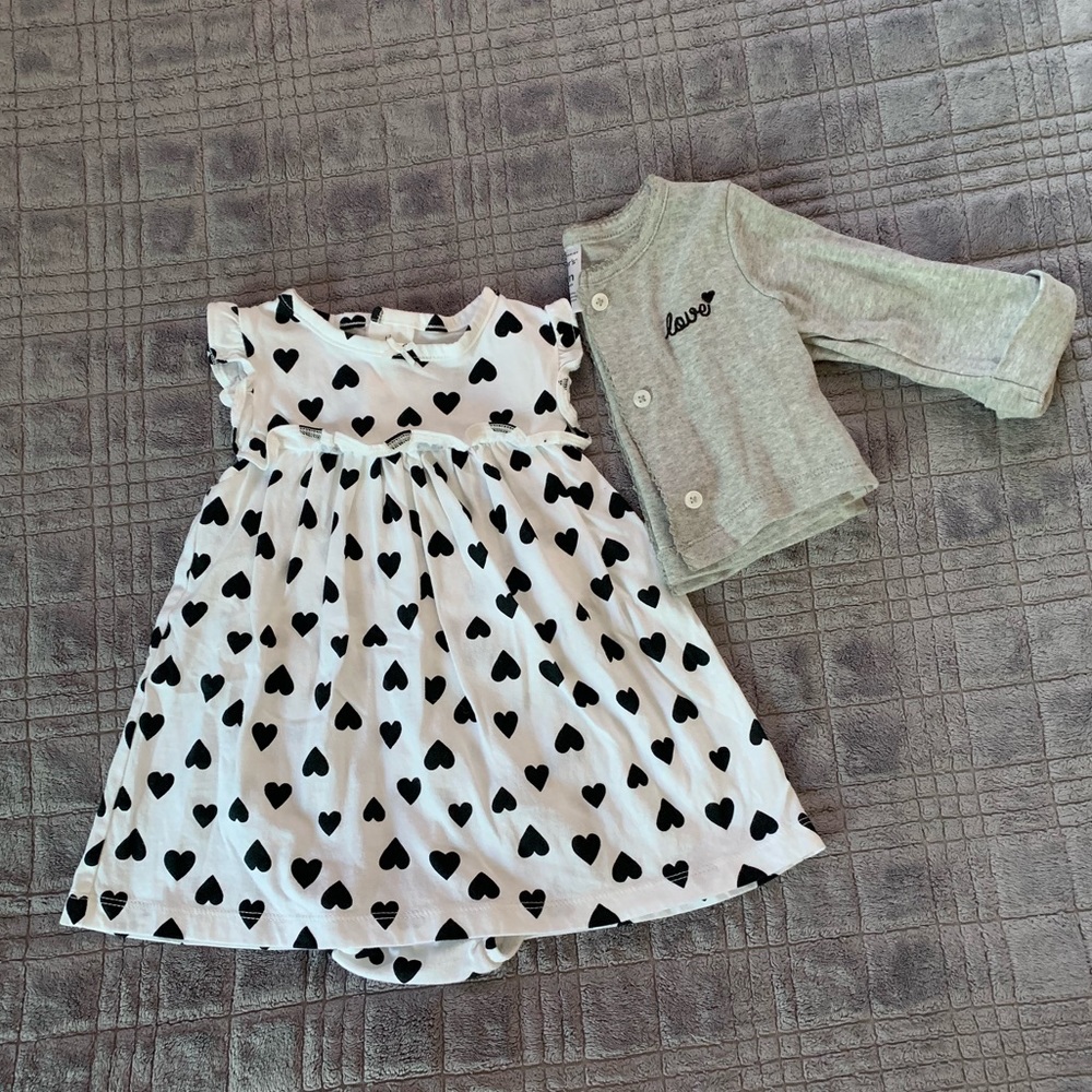 Carter’s- Baby Girl Dress w/ Cardigan